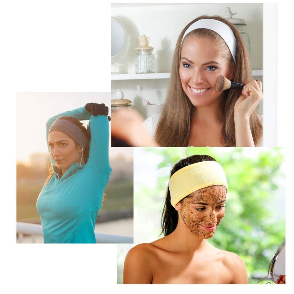 Accesorio diadema ancha ajustable para Yoga, Spa, ducha, maquillaje, cosmética facial, accesorios de maquillaje