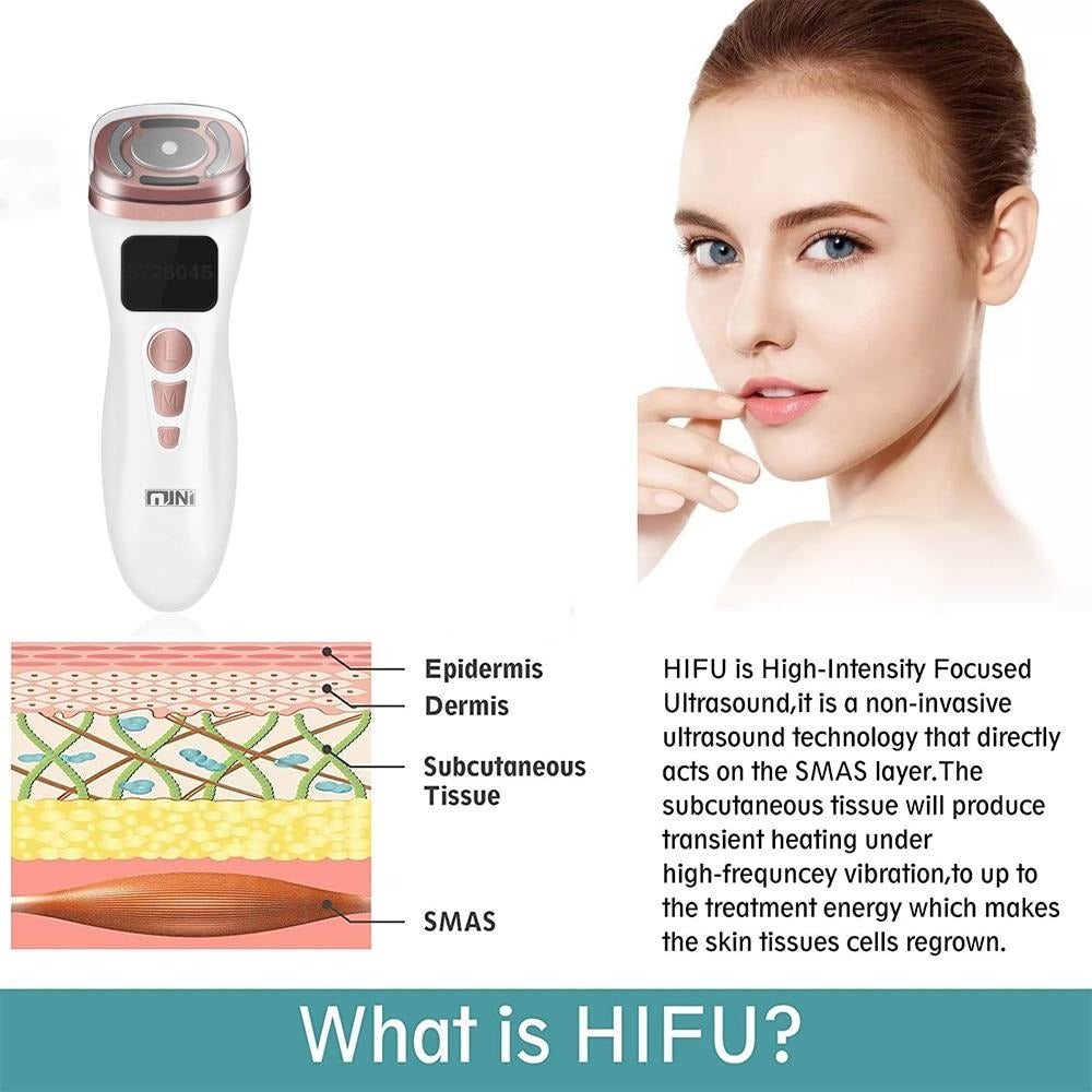 Máquina de ultrasonido HIFU, RF Fadiofrecuencia, microcorriente EMS, estiramiento firme, producto para el cuidado de la piel, arrugas