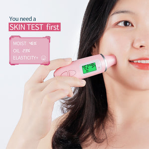 Medidor de temperatura Facial Digital para la piel, dispositivo de medición de aceite y agua para la salud Facial, Monitor de memoria inteligente, Detector de Sensor de piel